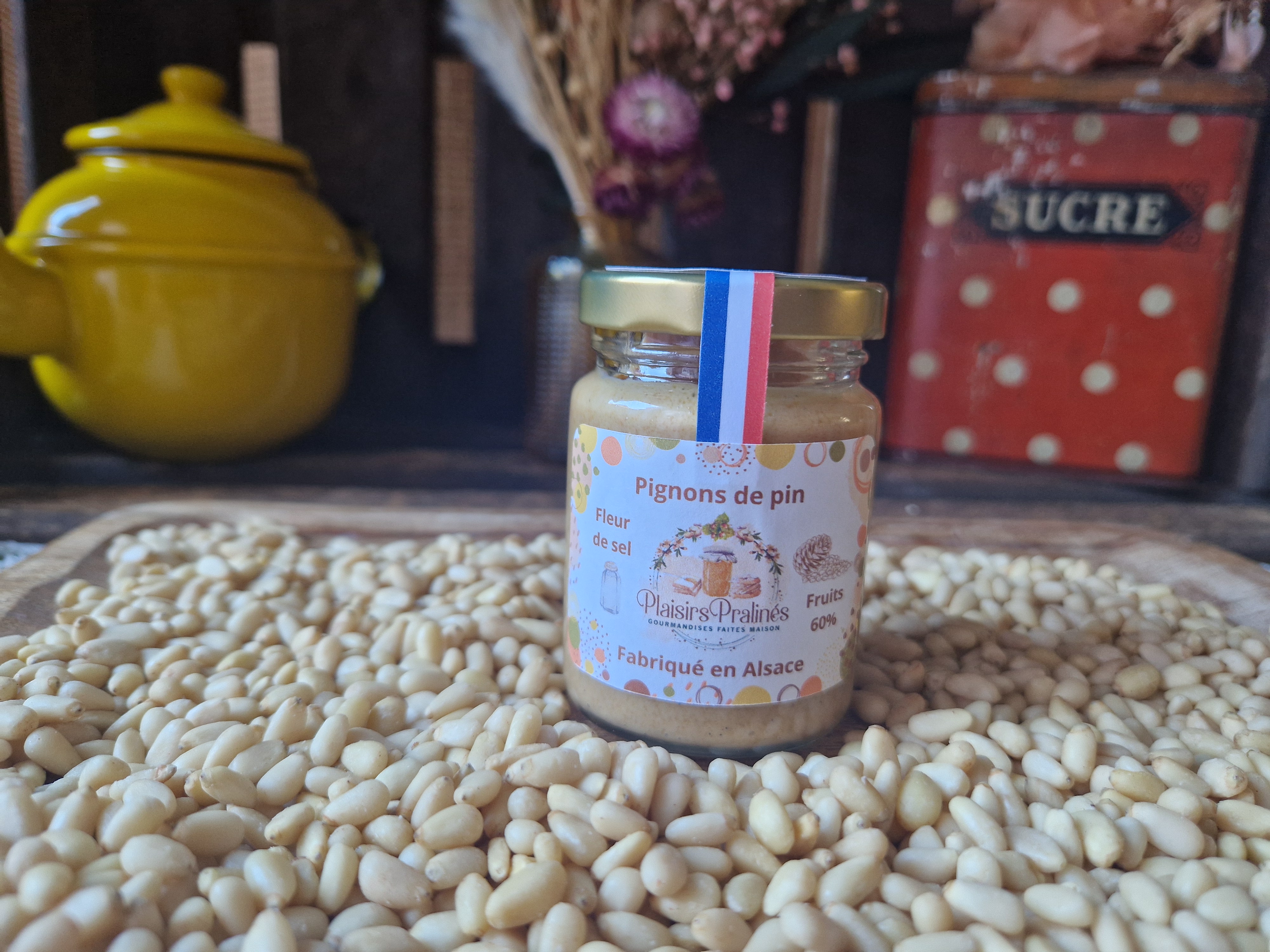 Praliné Pignons de pin fleur de sel