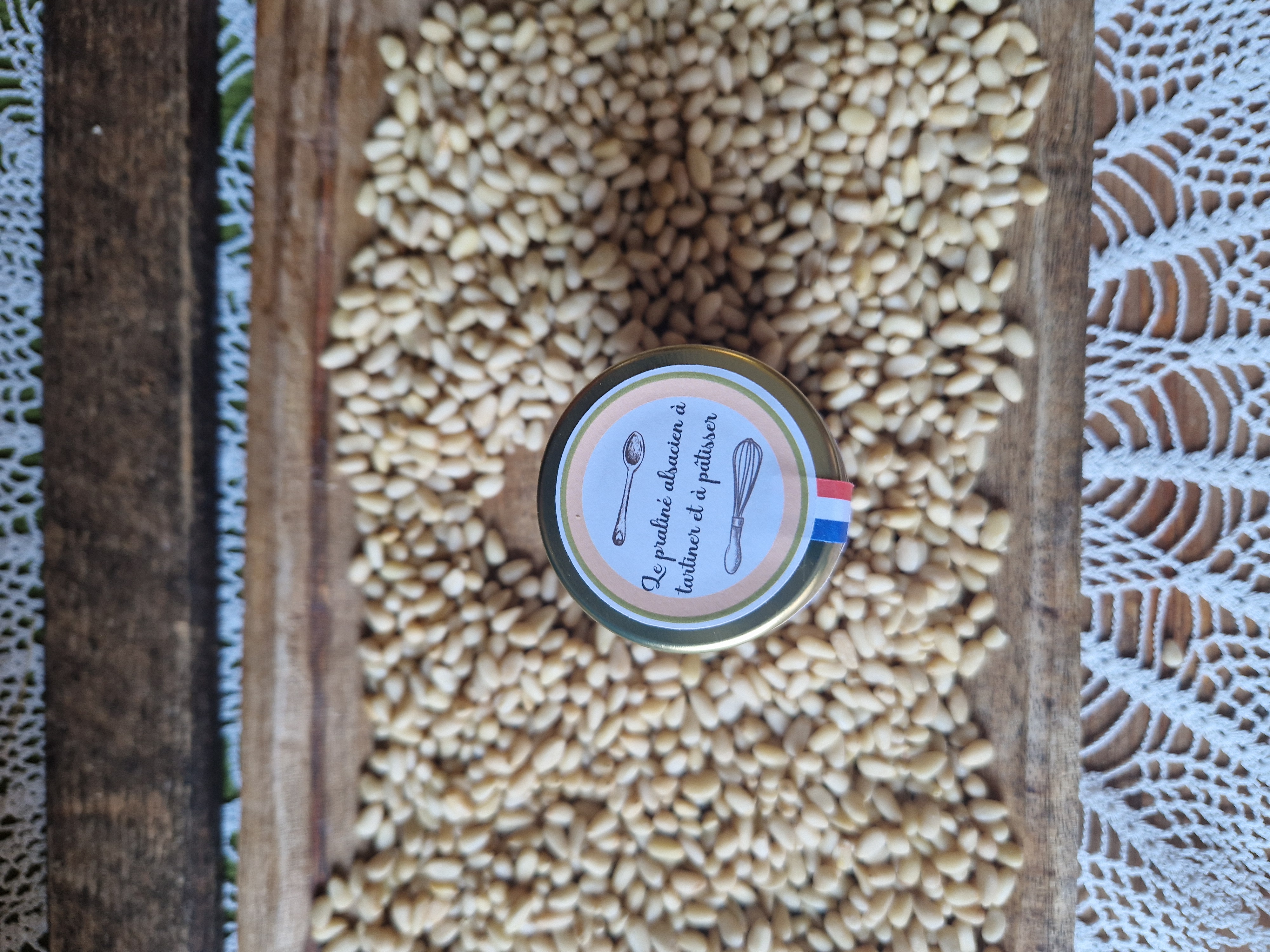 Praliné Pignons de pin fleur de sel