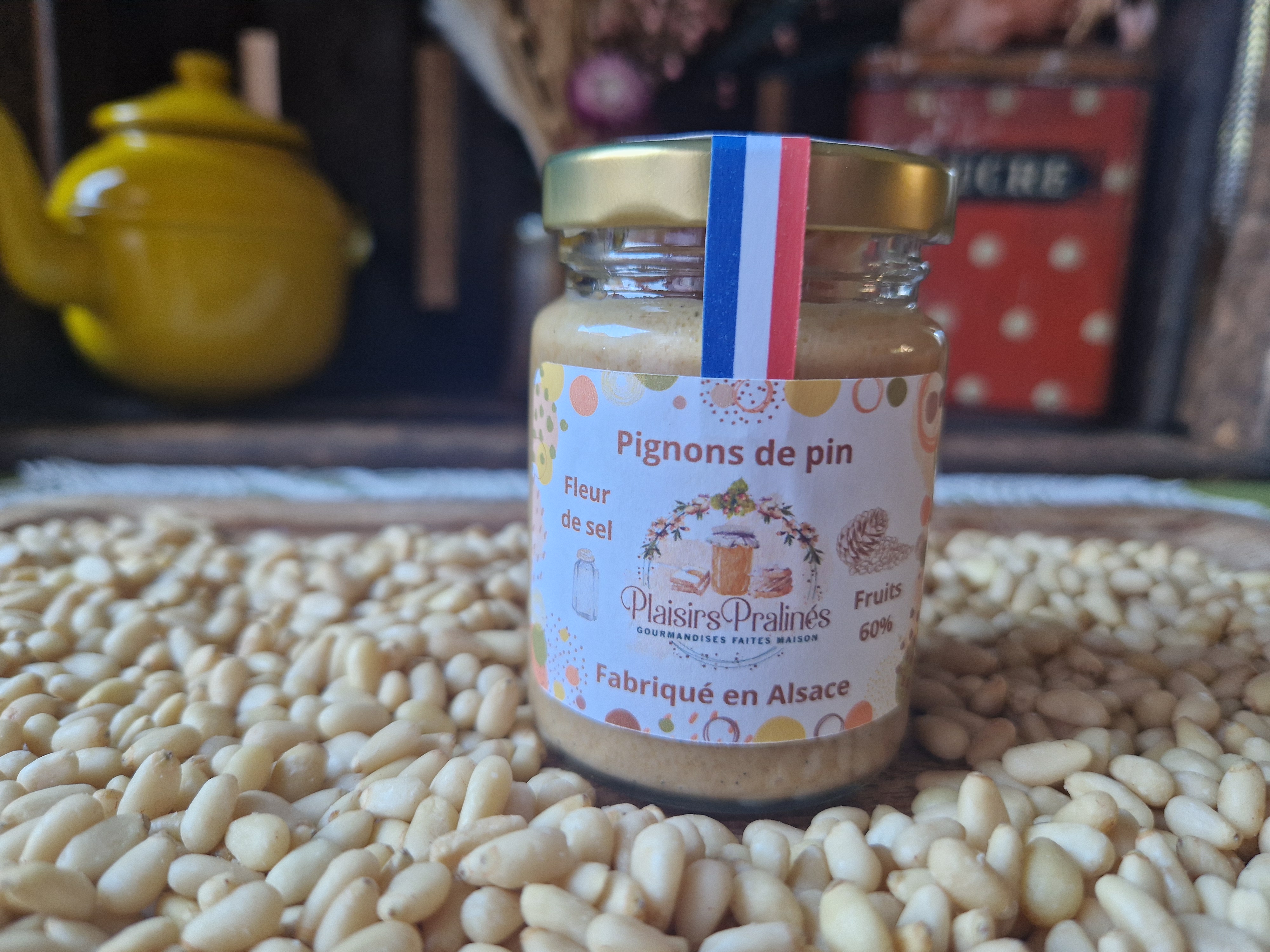 Praliné Pignons de pin fleur de sel