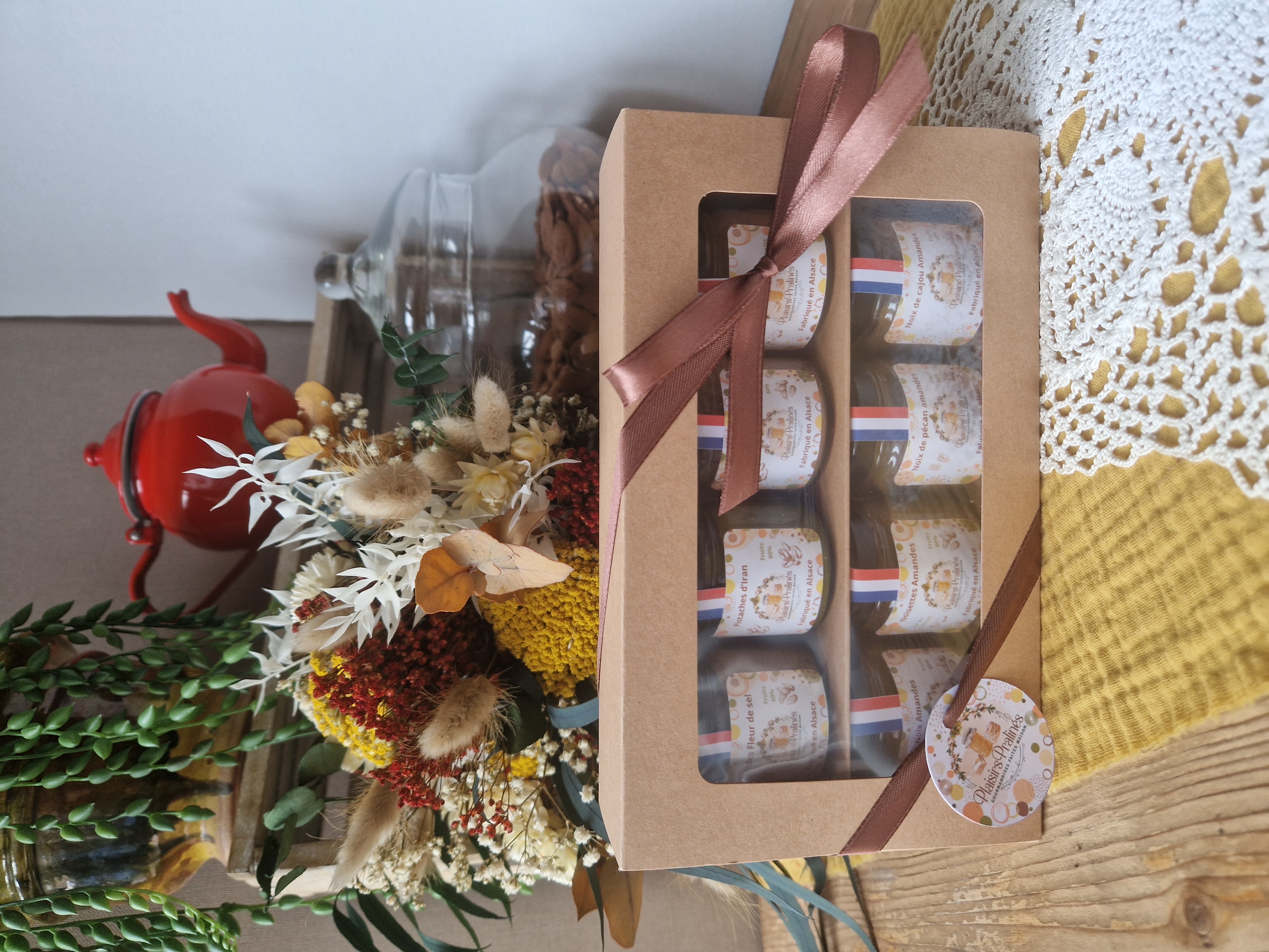 Coffret découverte 8 pots de pralinés 40g