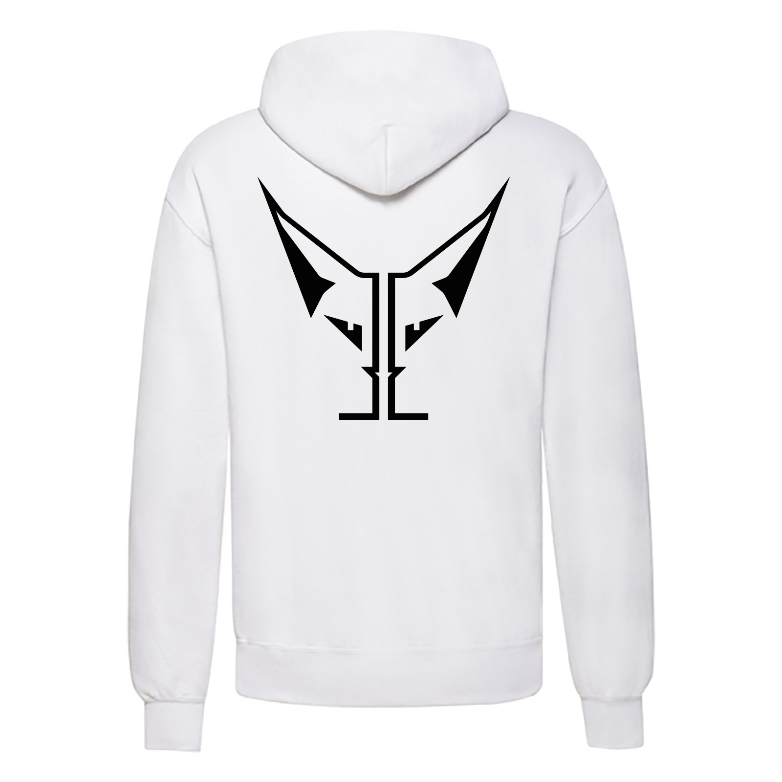 Logo back hoodie white