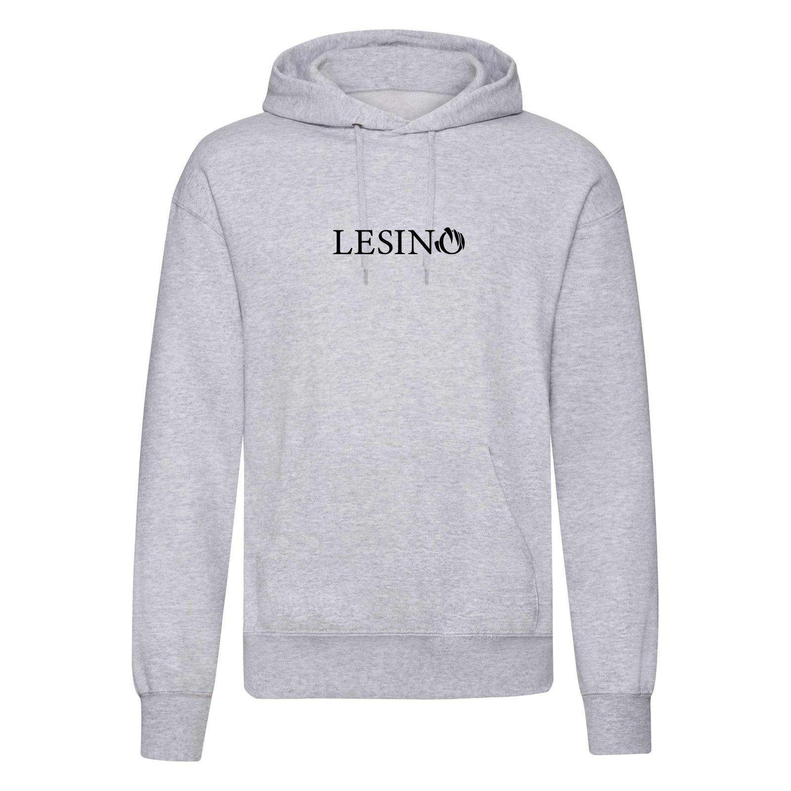 Logo back hoodie grey