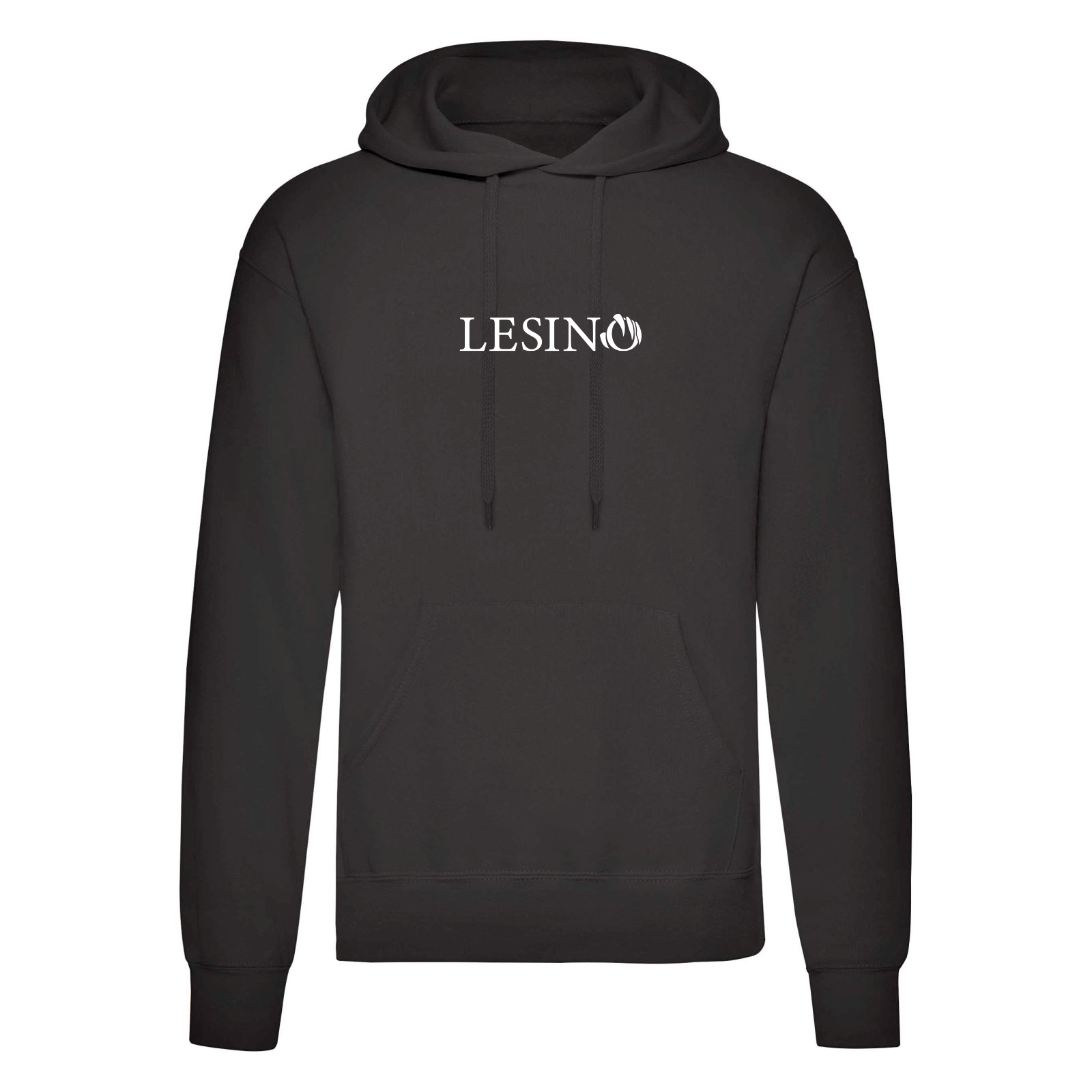 Logo back hoodie black