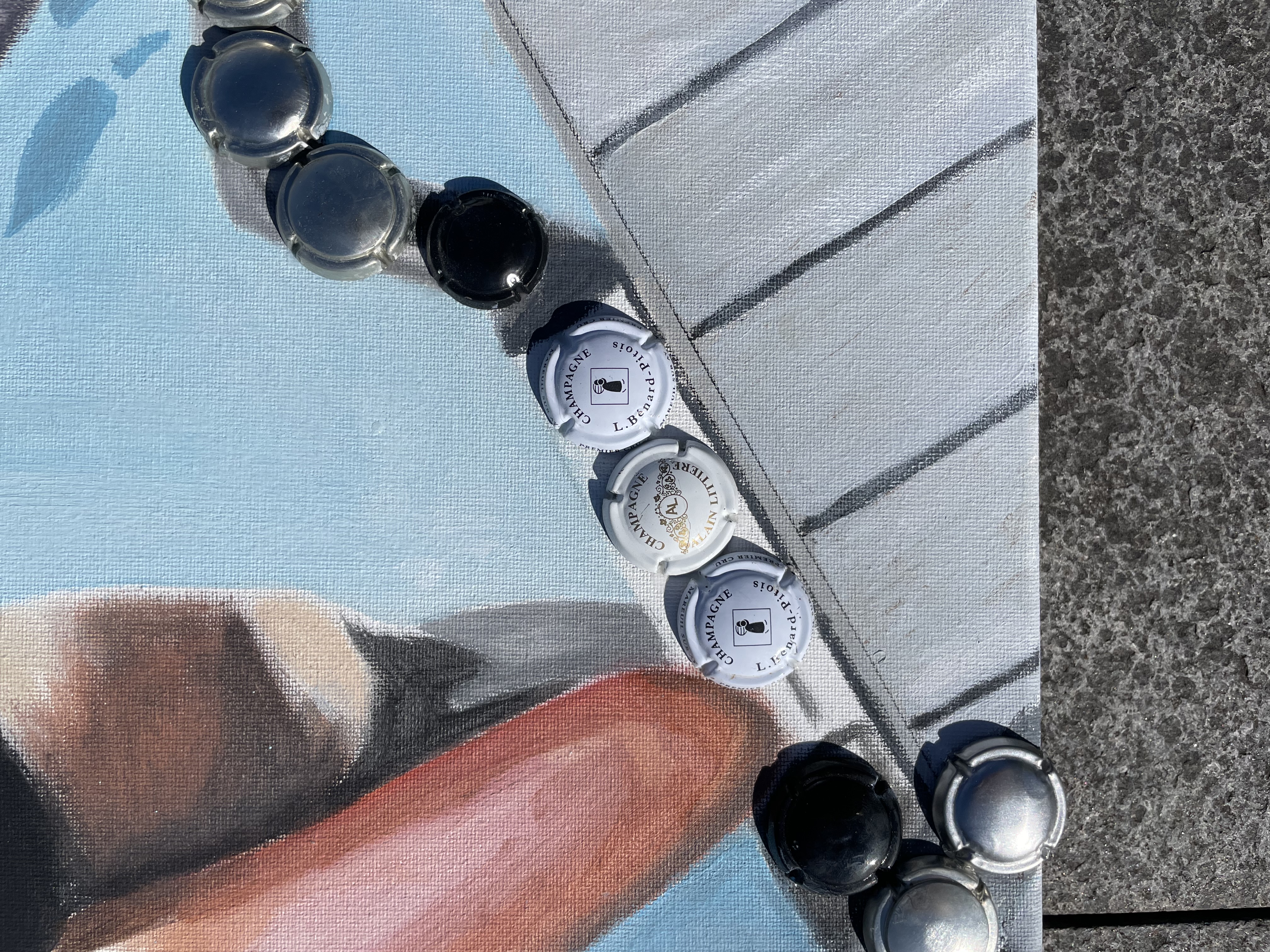 Girl by the pool, champagne cool