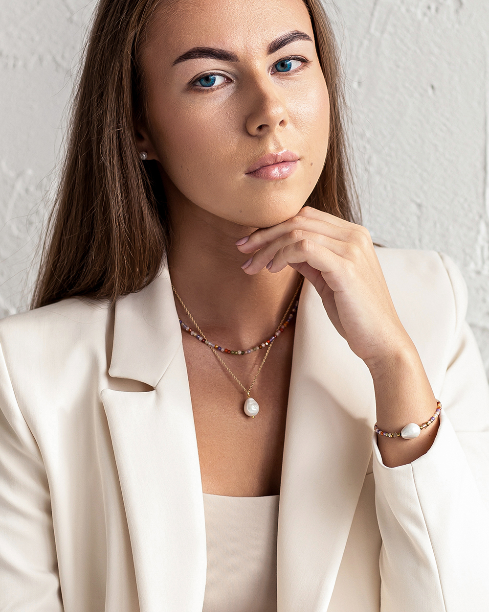 Apyrankė "Sparkle" su perlu, Multicolor