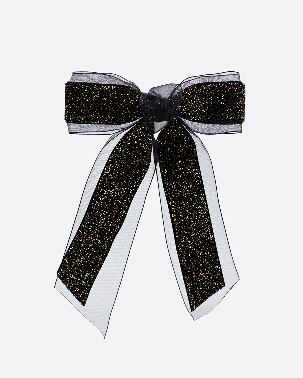 Blizgaus aksomo ir organzos segtukas, Golden Glitter