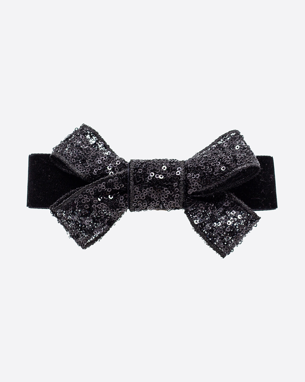 Segtukas - kaspinėlis su žvyneliais, Juodas