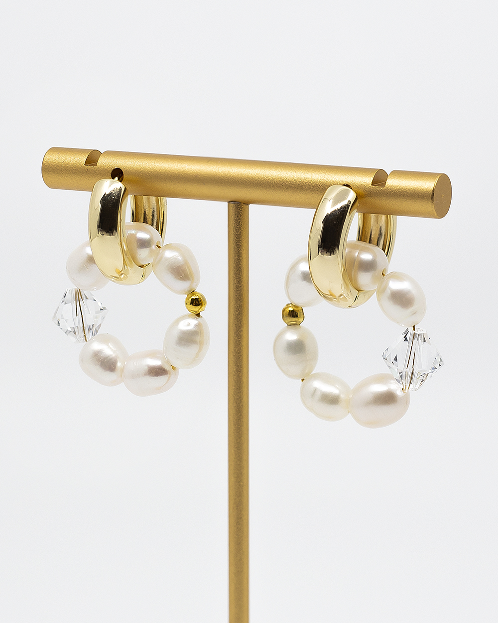 Rinkutės su perlais ir Swarovski kristalais