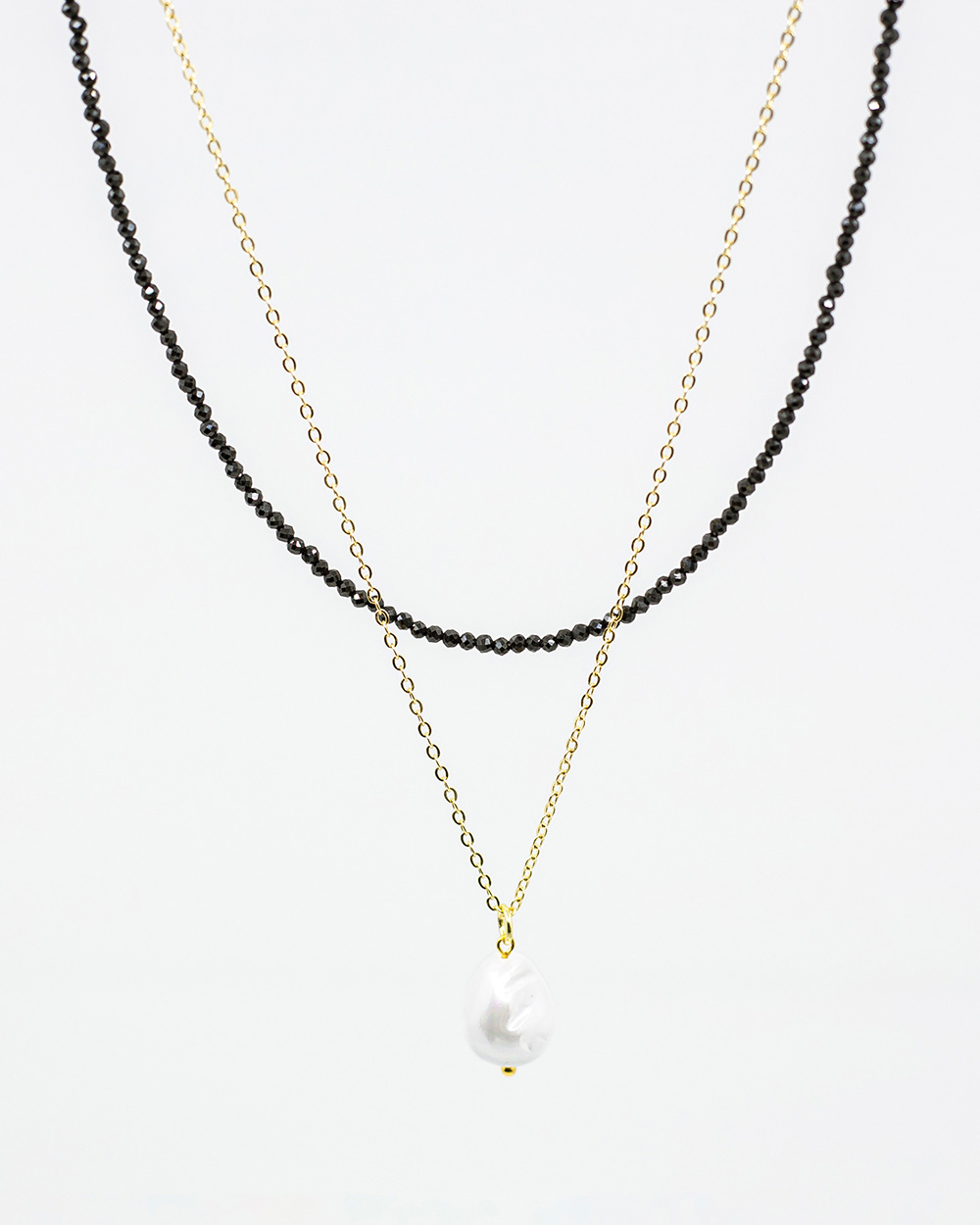 Vėrinys "Sparkle" su grandinėle, Black