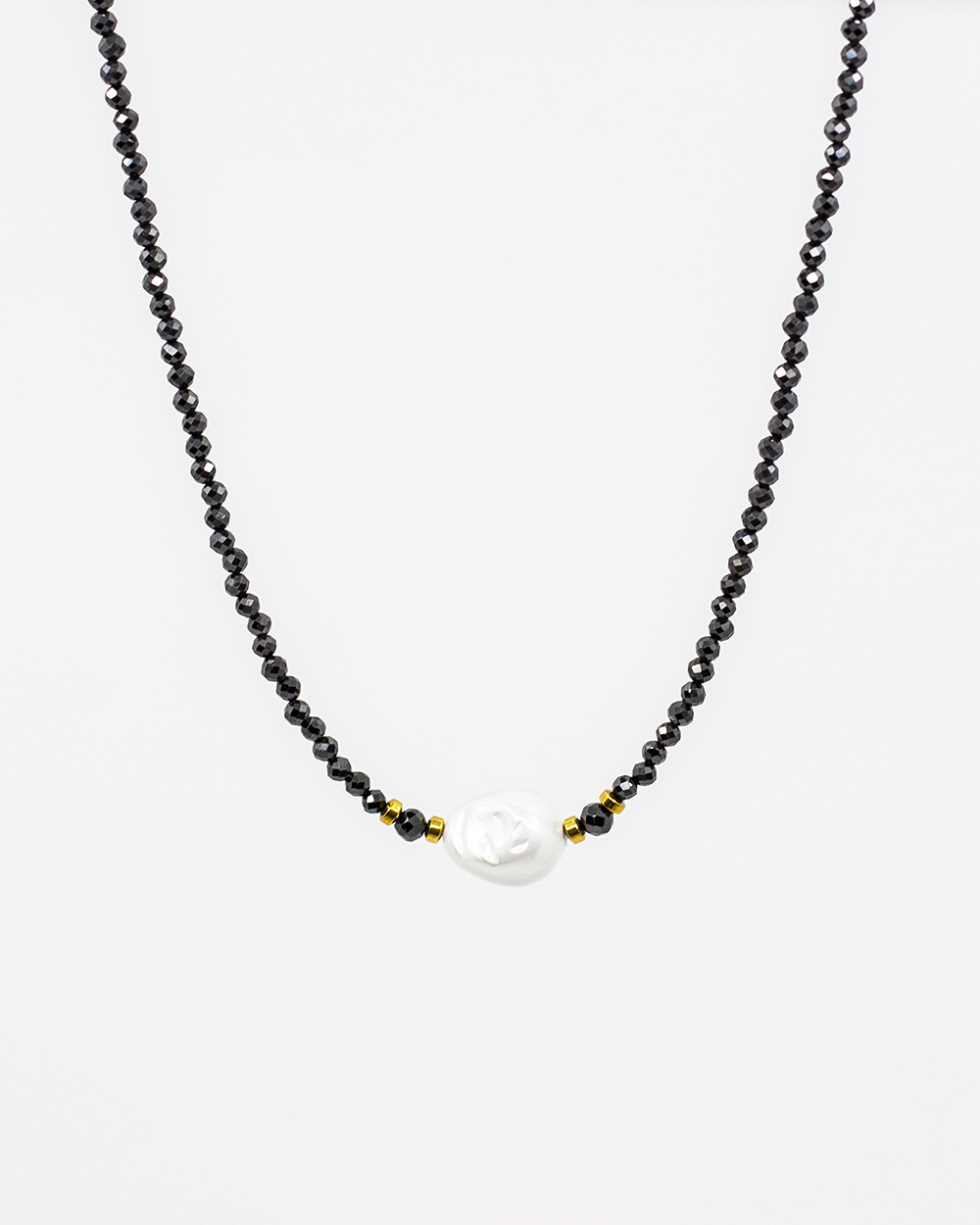 Vėrinys "Sparkle" su perlu, Black