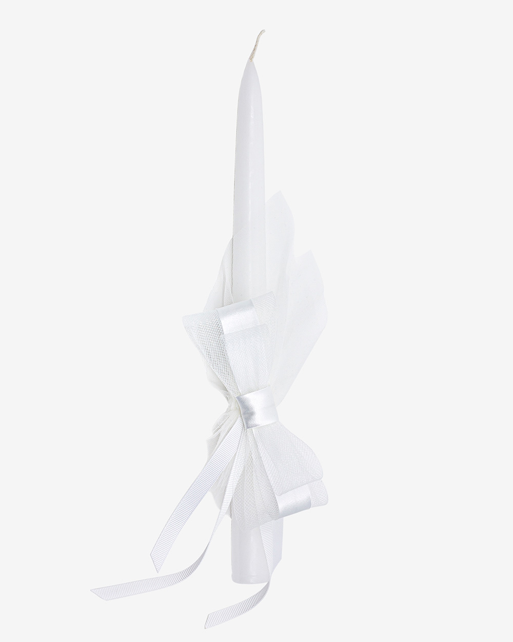 Krikšto žvakė su tinkliuko kaspinu