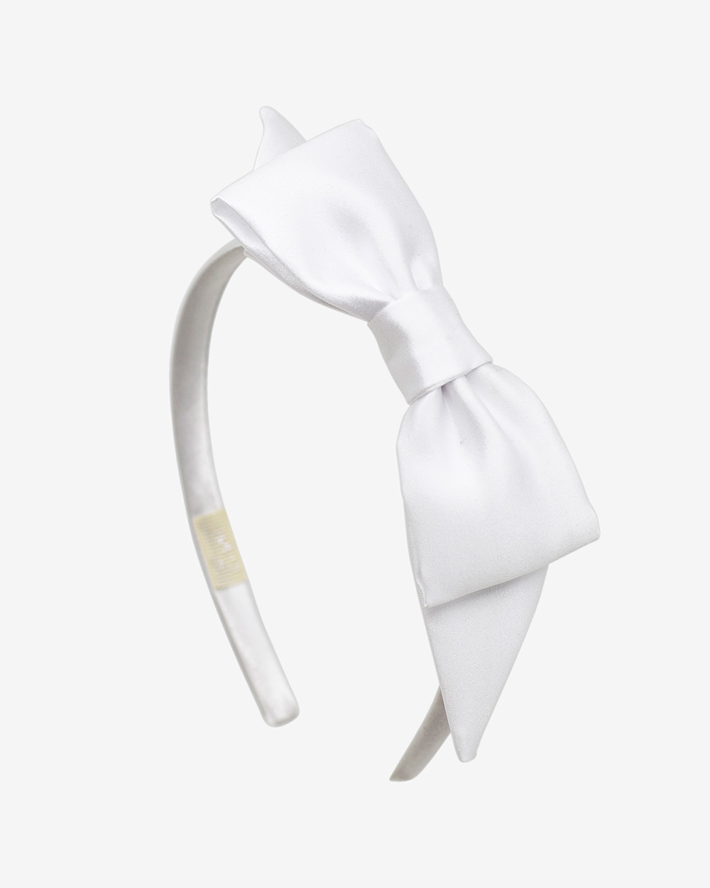 Lankelis su satino kaspinu, Milk White