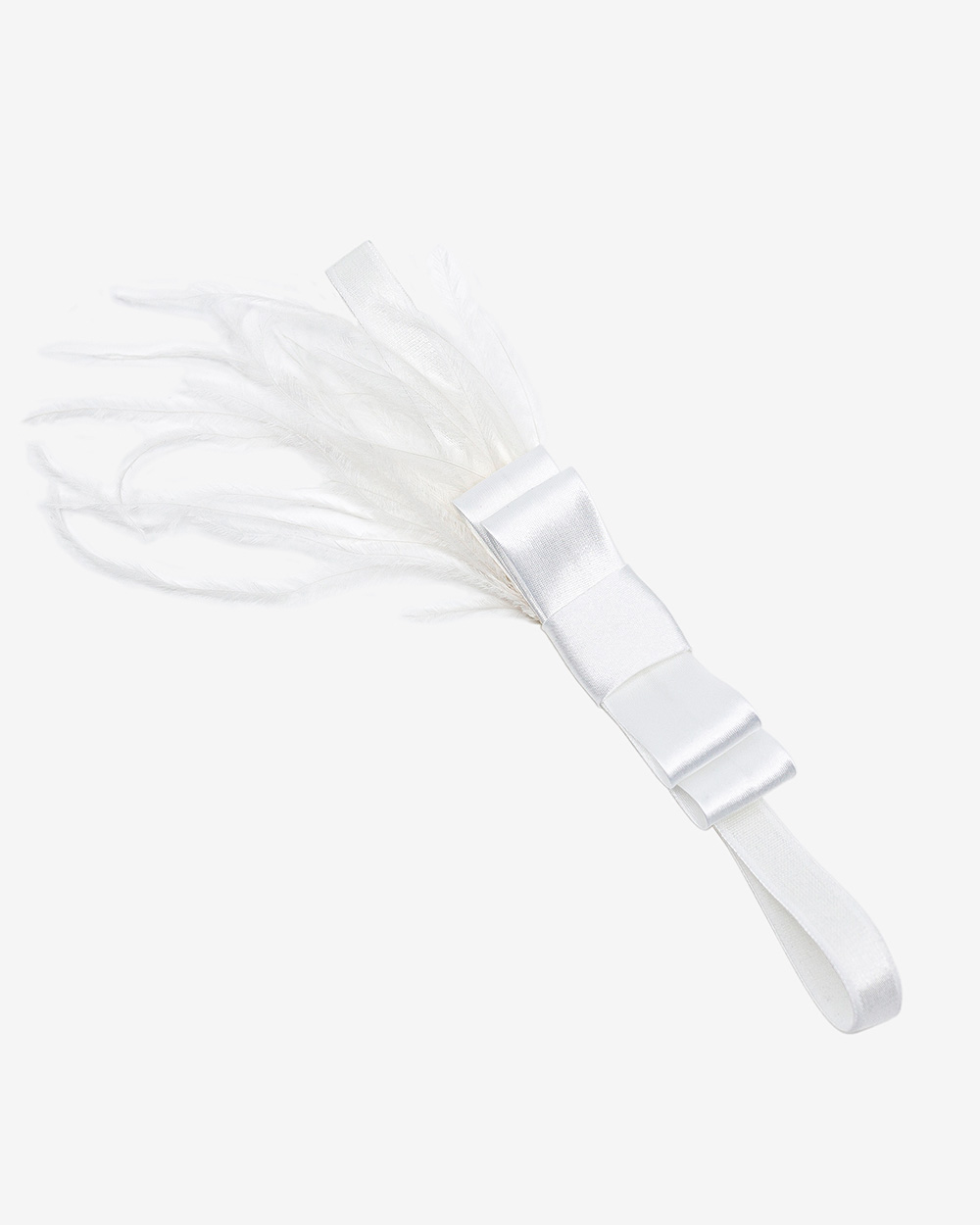 Galvajuostė su kaspinu ir plunksnomis