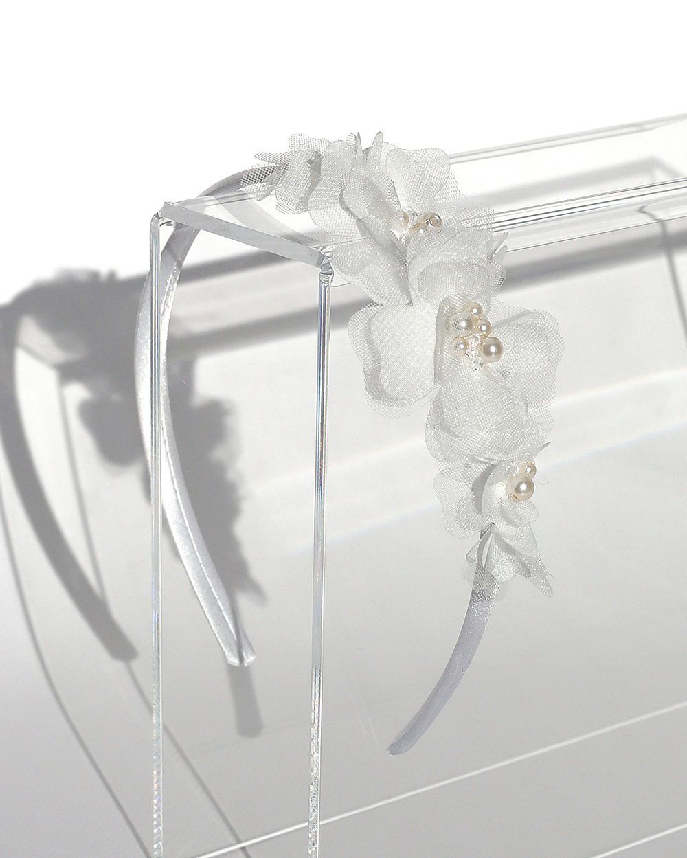 Lankelis su šifono gėlėmis