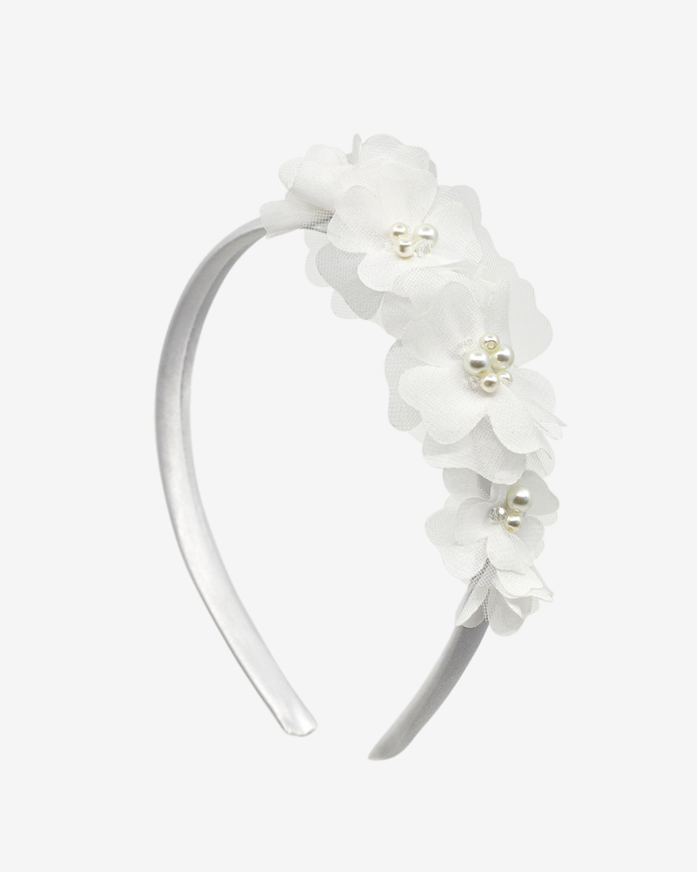 Lankelis su šifono gėlėmis