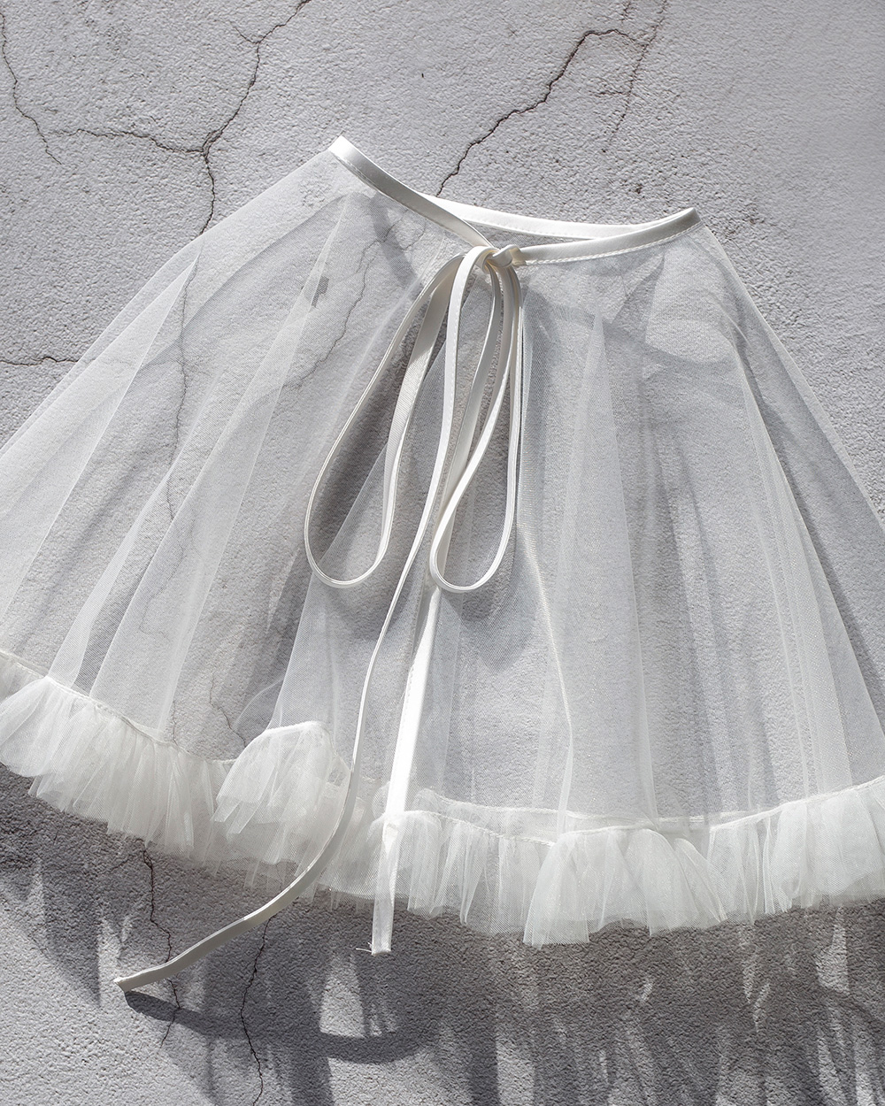 Krikštynų skraistė su raukiniais