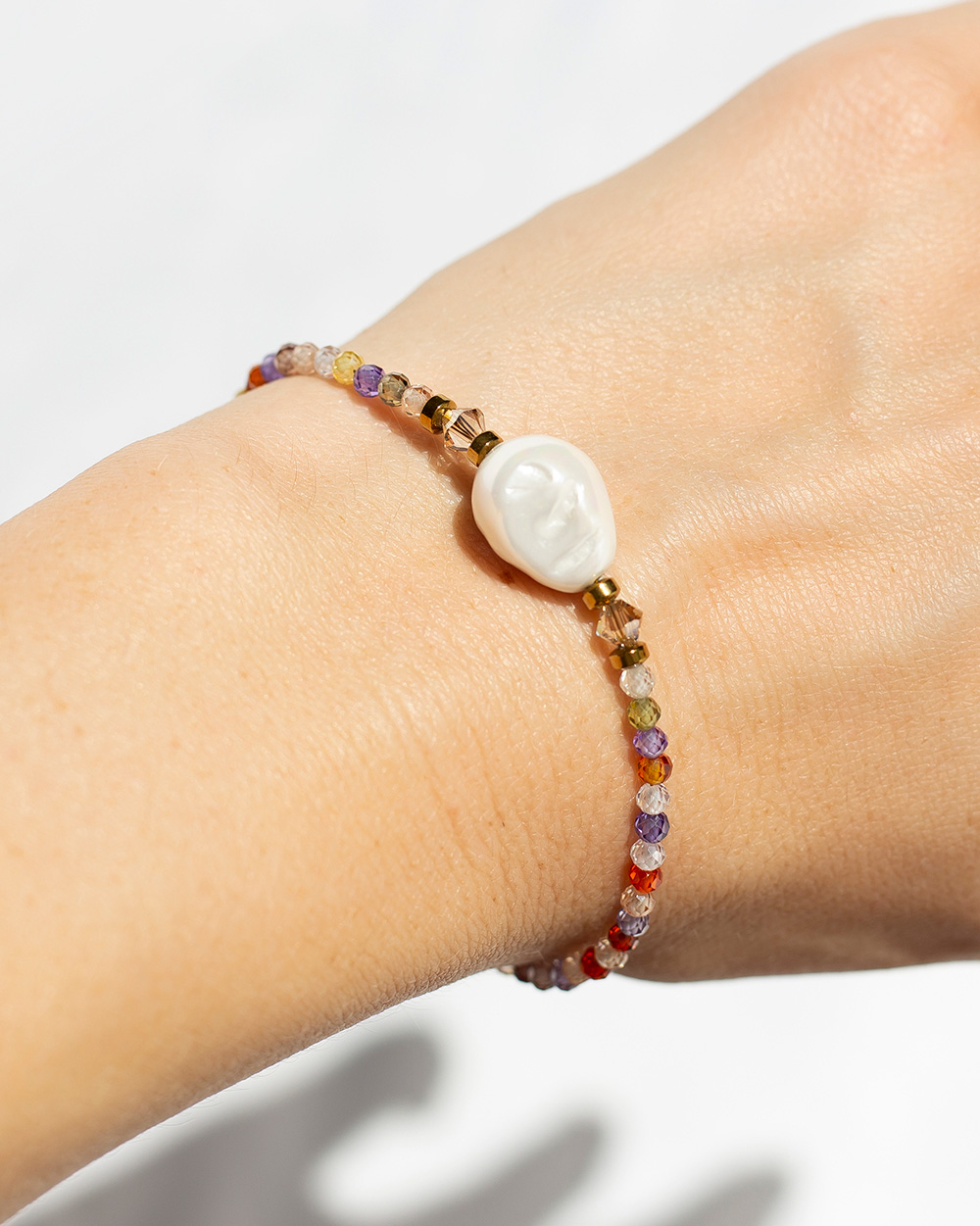 Apyrankė "Sparkle" su perlu, Multicolor