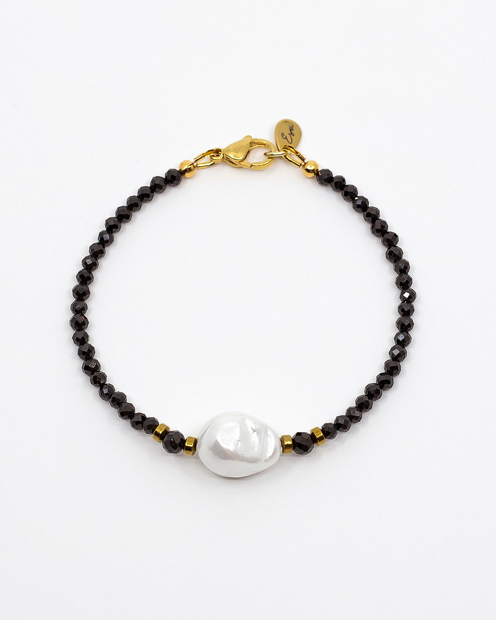 Apyrankė "Sparkle" su perlu, Black