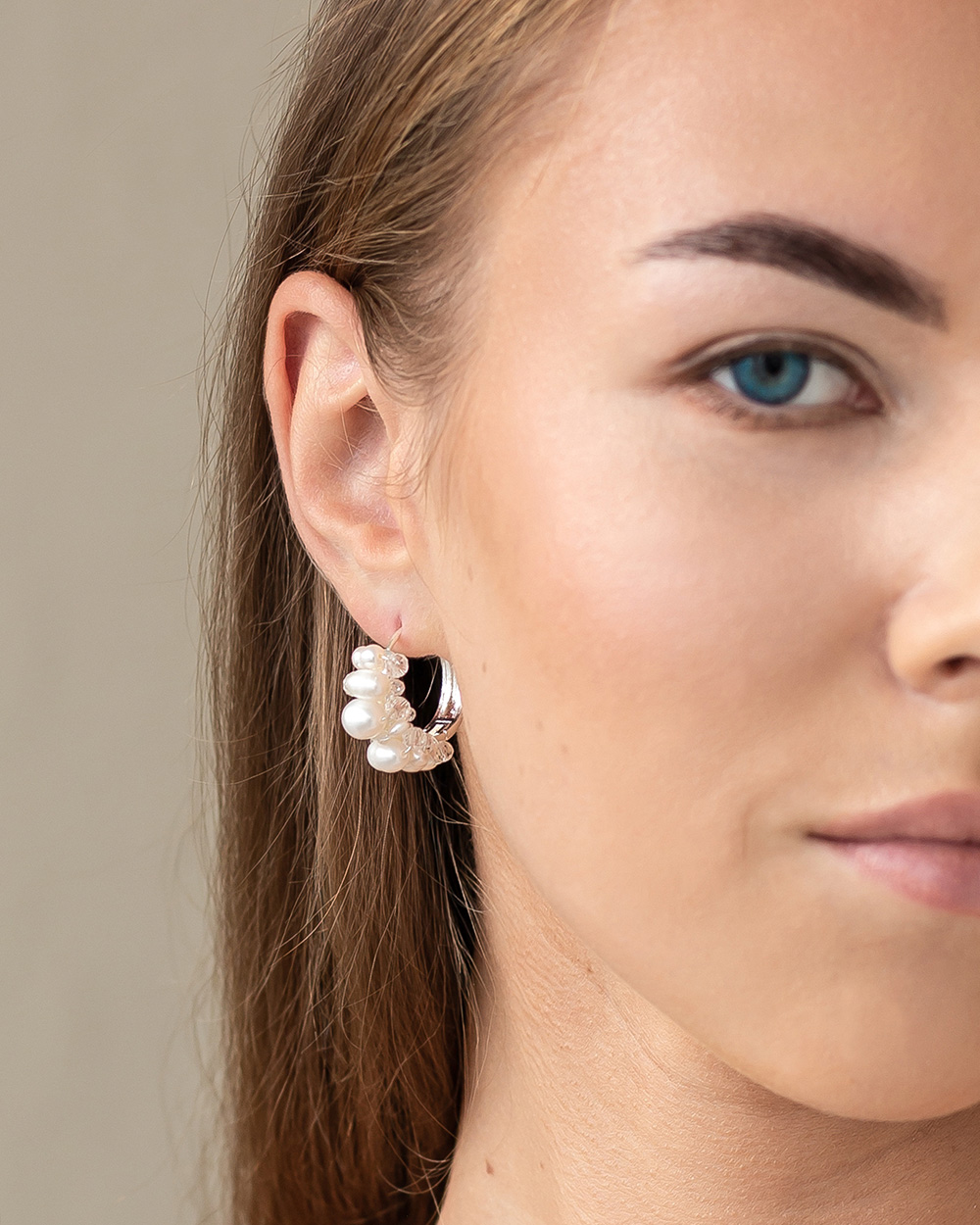 Auskarai "Lorelei", Silver