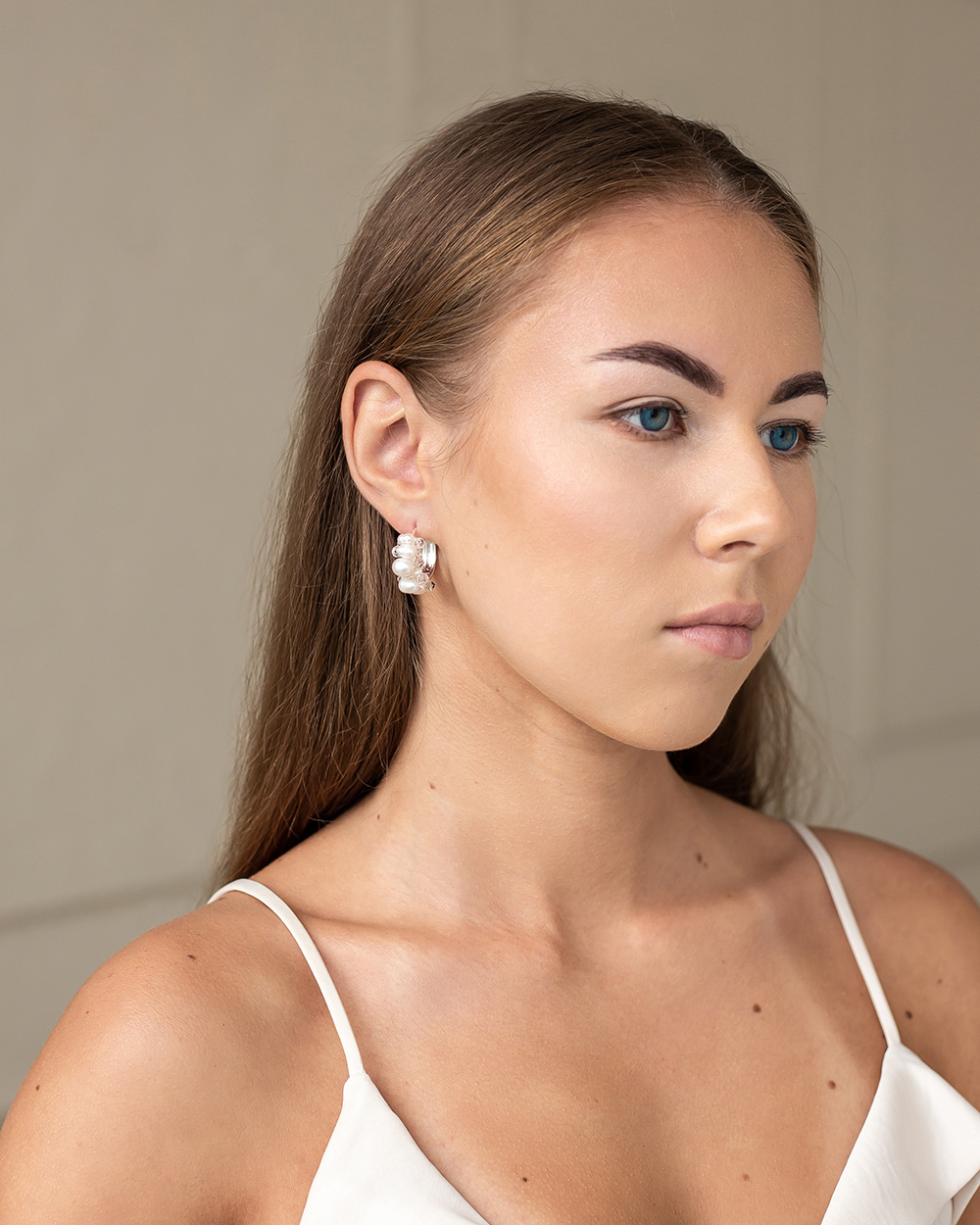 Auskarai "Lorelei", Silver