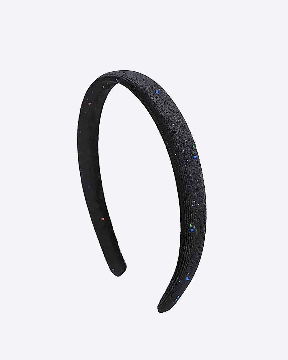 Aksominis siauras lankelis, Colorful Glitter