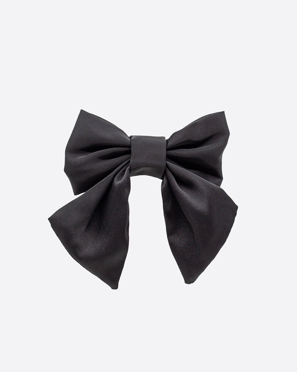 Mini dirbtinio šilko kaspinas plaukams, Black