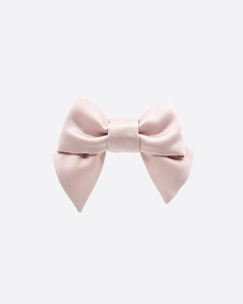 Mini satino kaspinėlis plaukams Dusty Pink