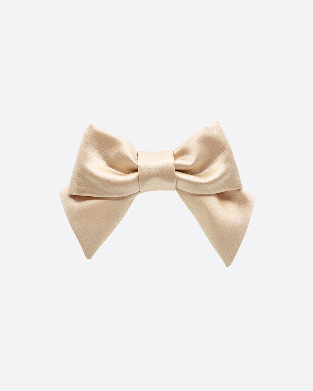 Mini satino kaspinėlis plaukams, Nude