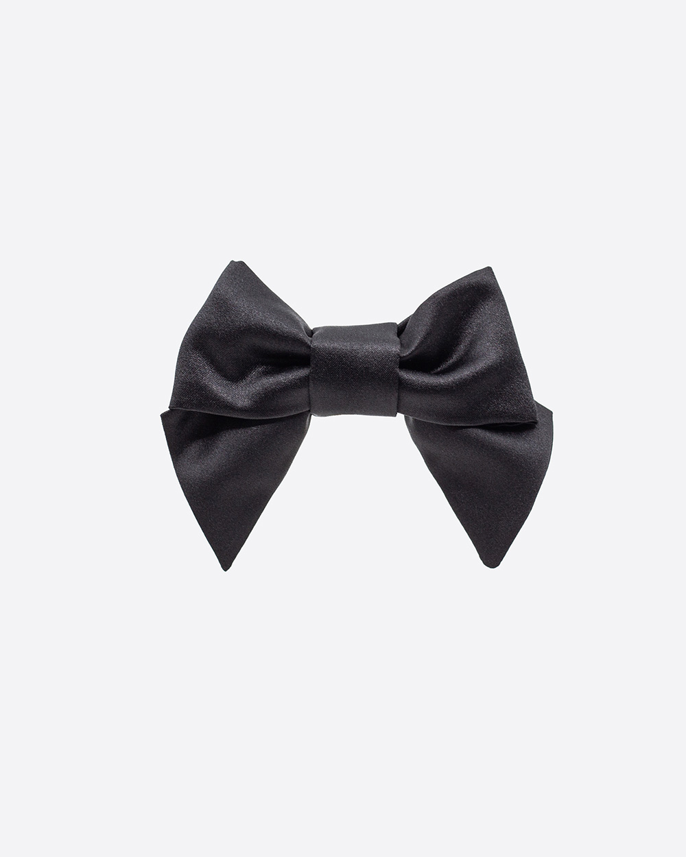 Mini satino kaspinėlis plaukams, Black