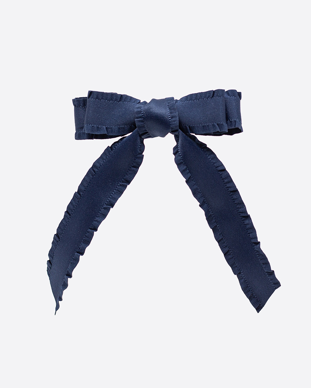 Rauktas kaspinėlis - segtukas, Navy