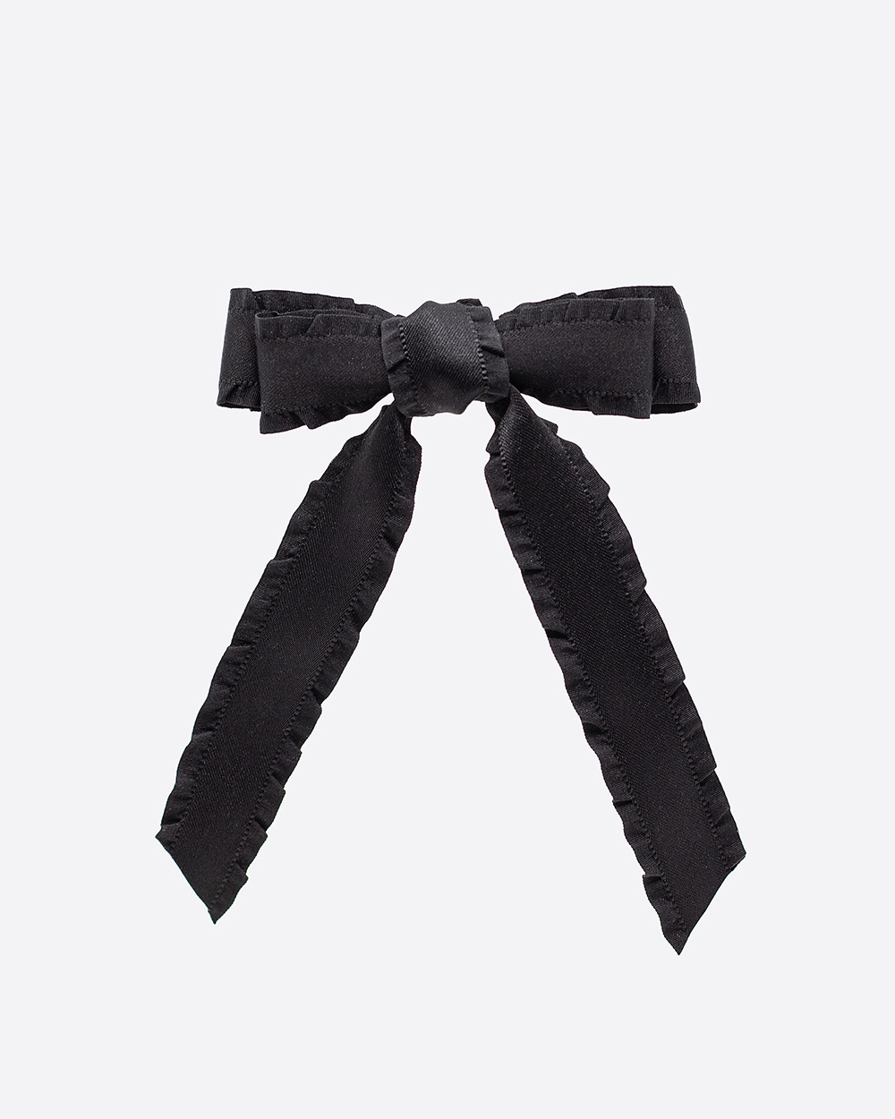 Rauktas kaspinėlis - segtukas, Black