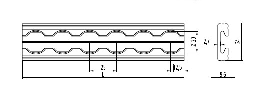 Tvirtinimo juosta - Airline - 4 variantas