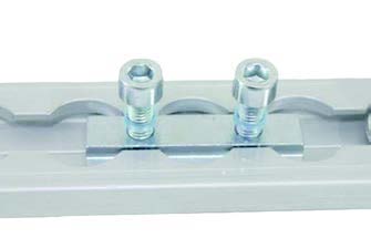 Plokštelė Airline bėgeliui, su M6 dydžio skylėmis (be varžtų)