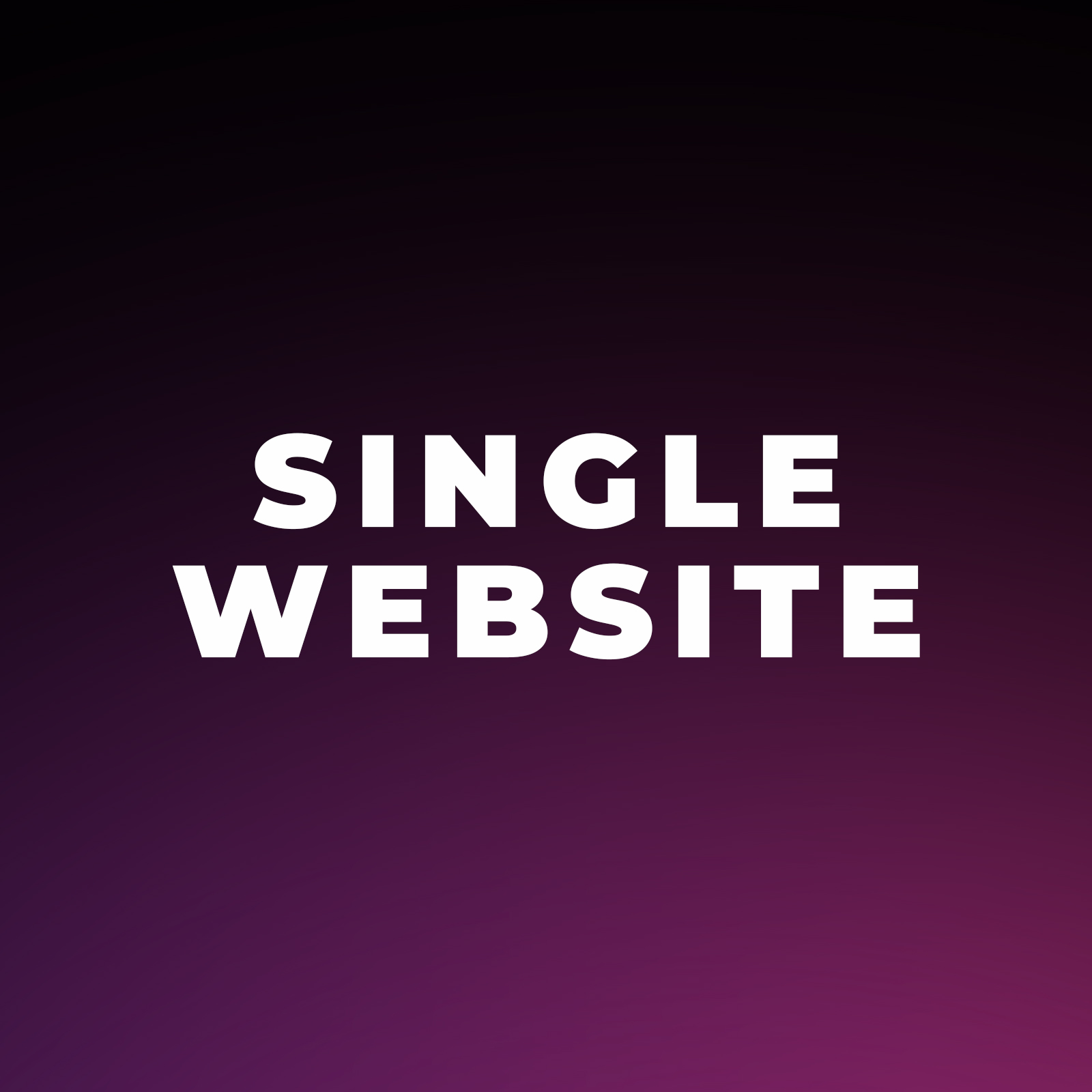 Single Website | Site Web Single