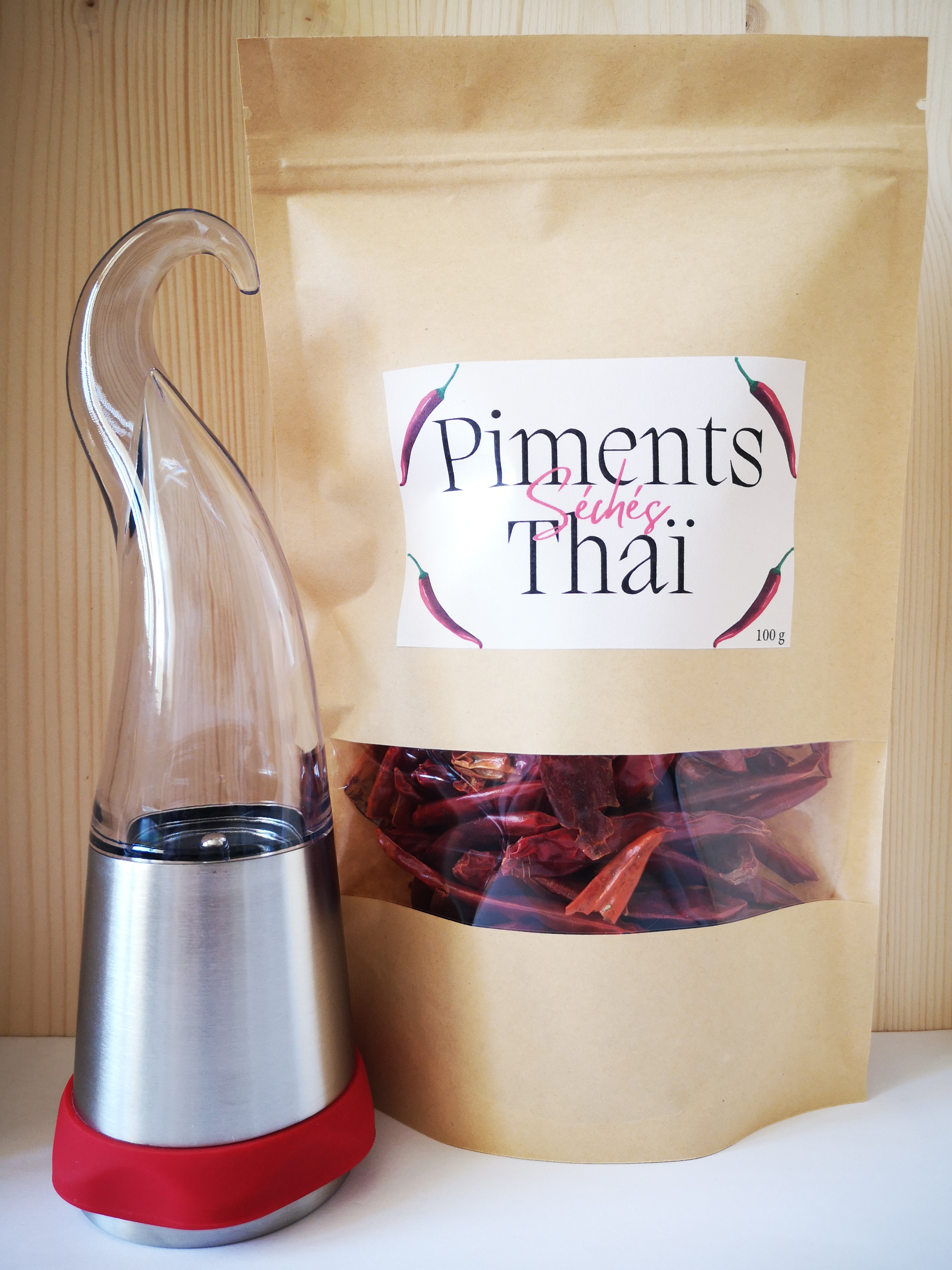 Moulin et Piments séchés