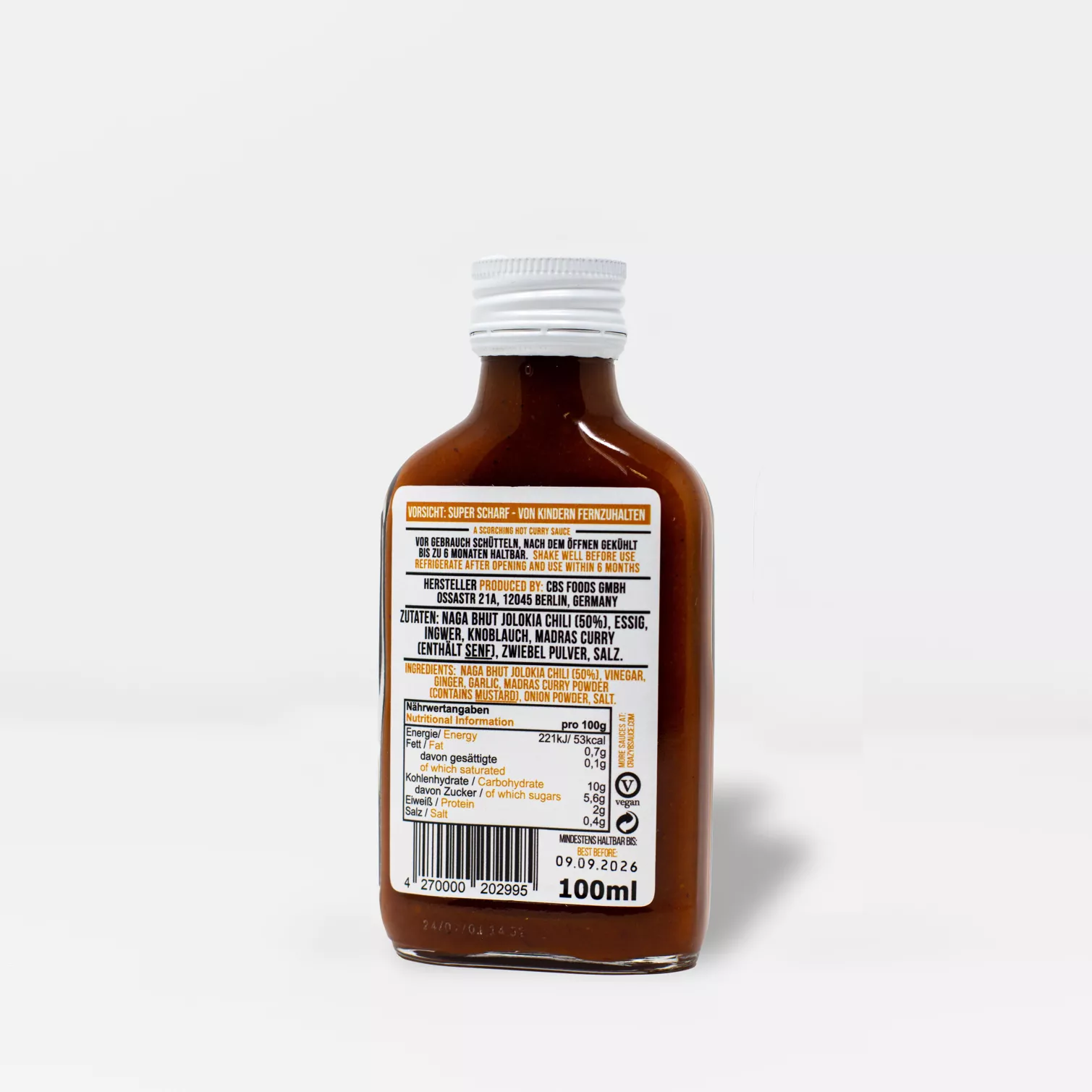Crazy Bastard Hot Sauce - Superhot Naga