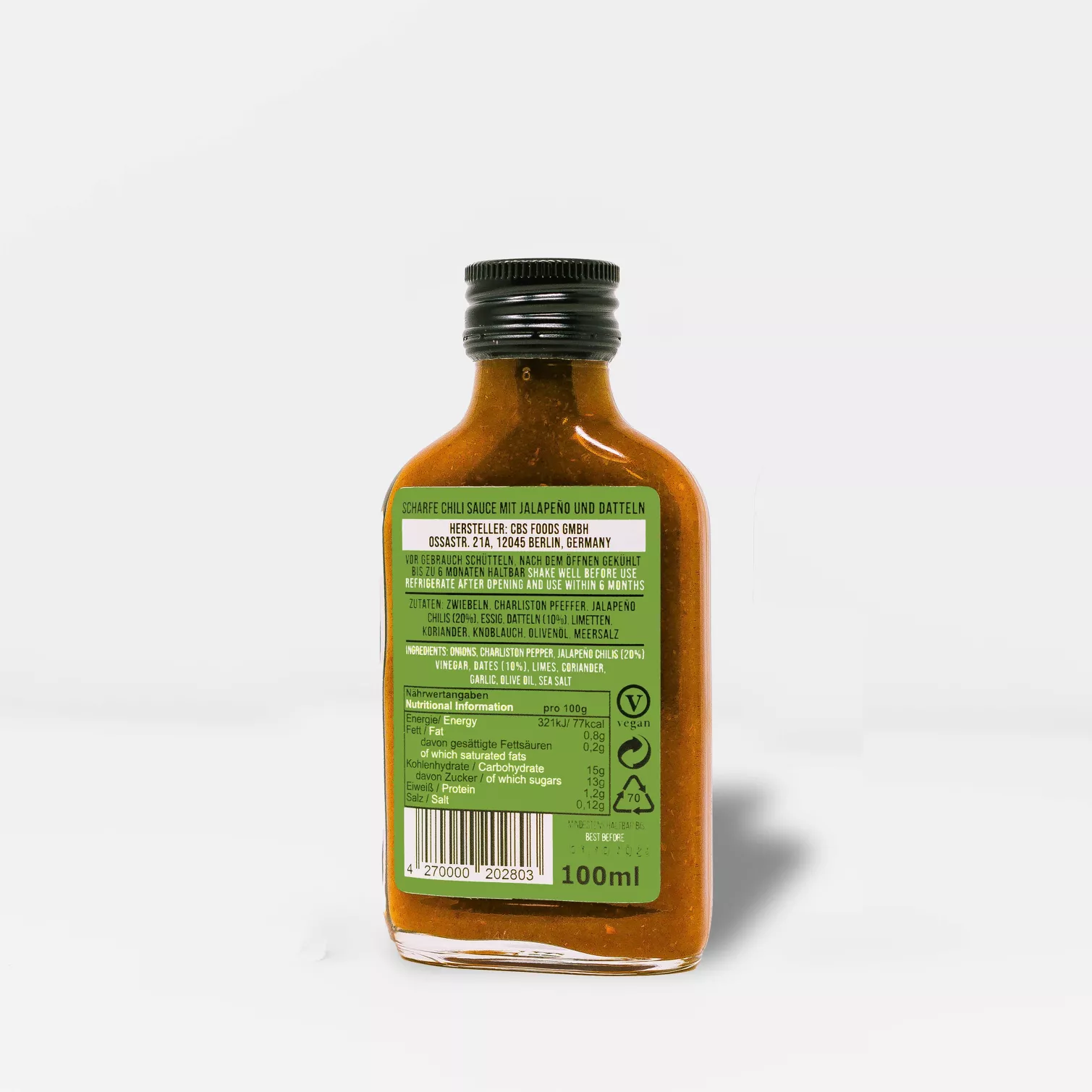 Crazy Bastard Hot Sauce - Datte