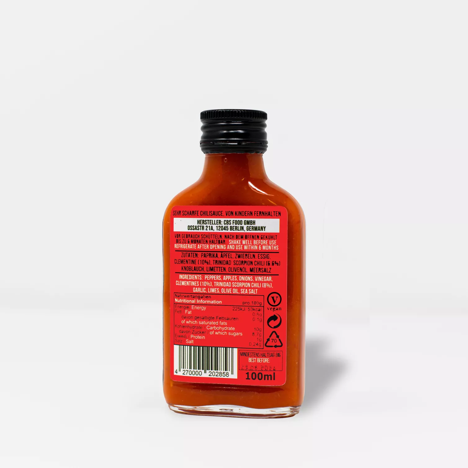 Crazy Bastard Hot Sauce - Clémentine