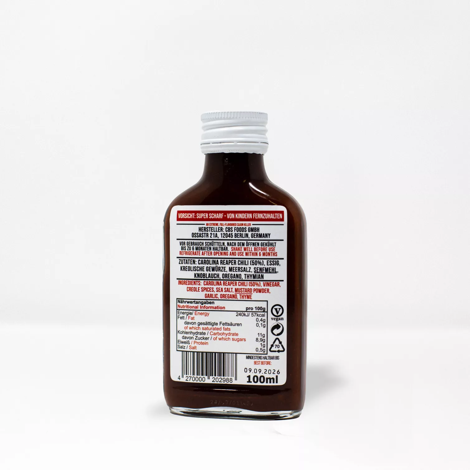 Crazy Bastard Hot Sauce - Carolina Reaper