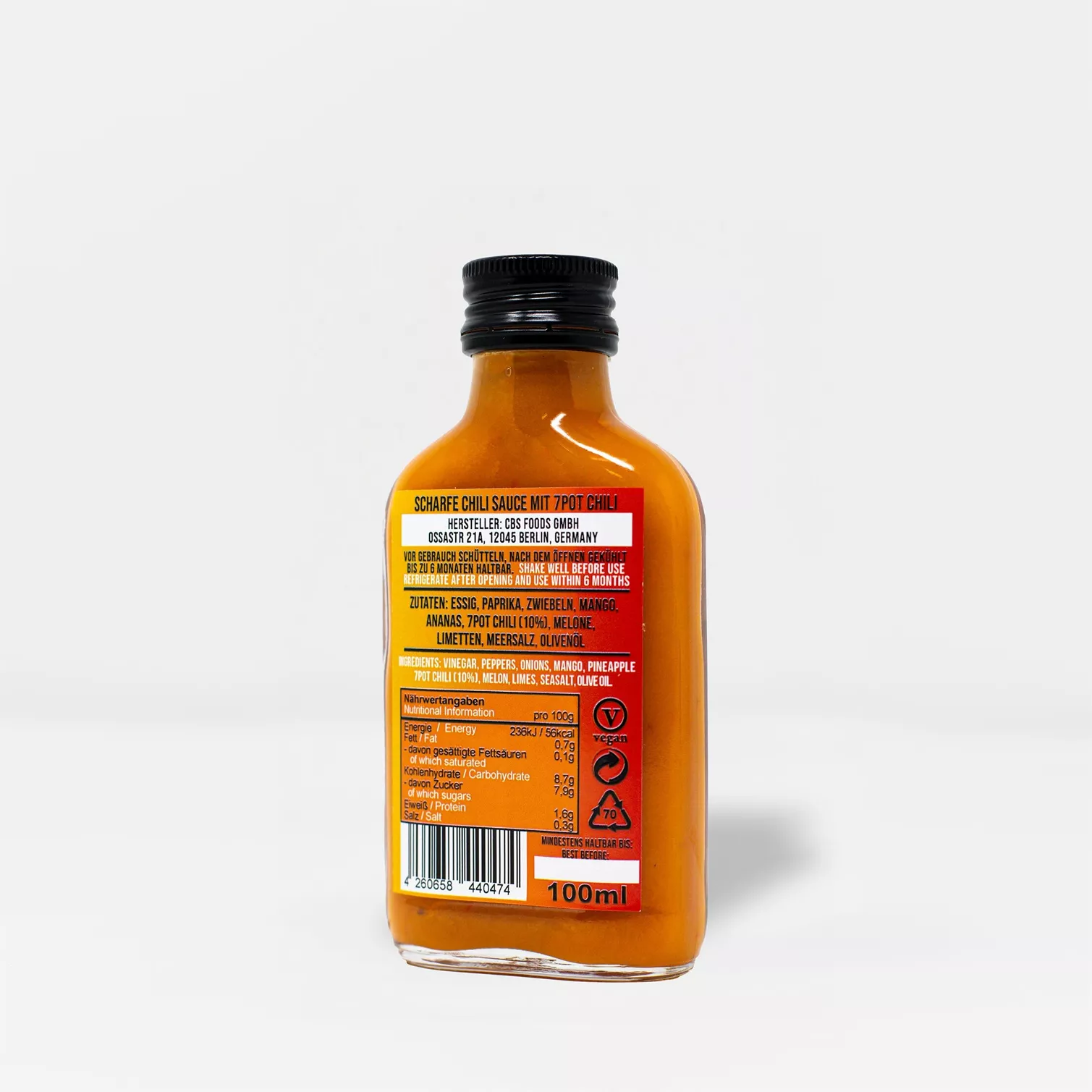 Crazy Bastard Hot Sauce - 7 pot tropical
