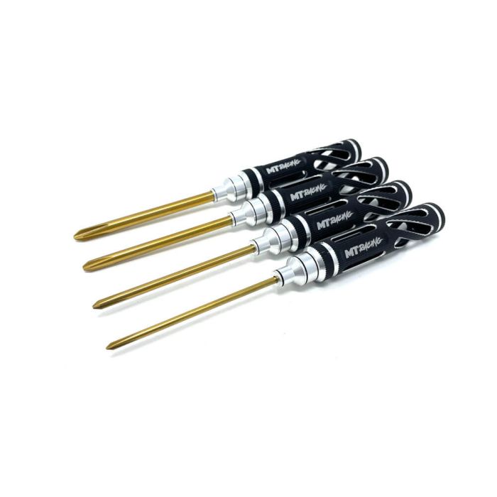 MT Racing 4 Piece "Titan" Precision Metric Phillips Screw Driver Set