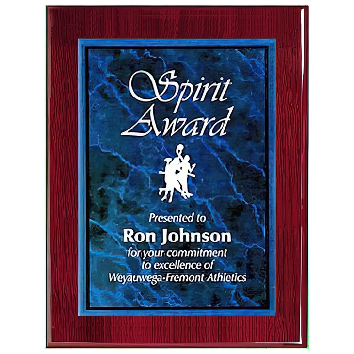 Premier Sapphire Acrylic Engraved Plaque
