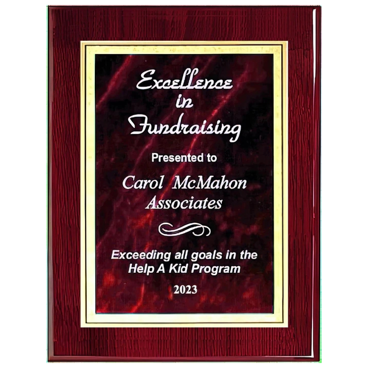 Premier Ruby Mist Engraved Plaque