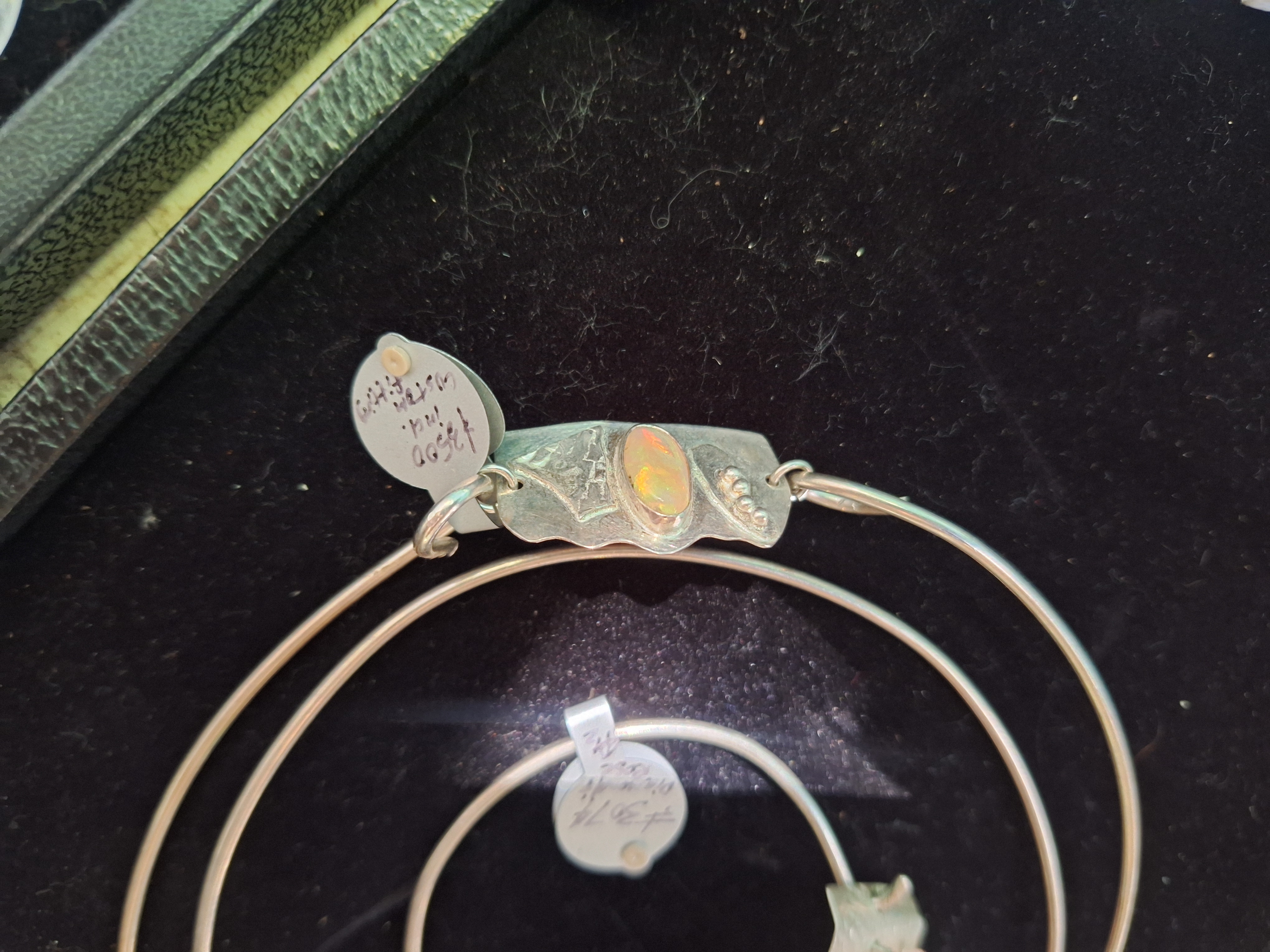 "Dripping Crown": Spectacular Ethiopian Opal Link in Sterling Silver (Bracelet or Necklace)