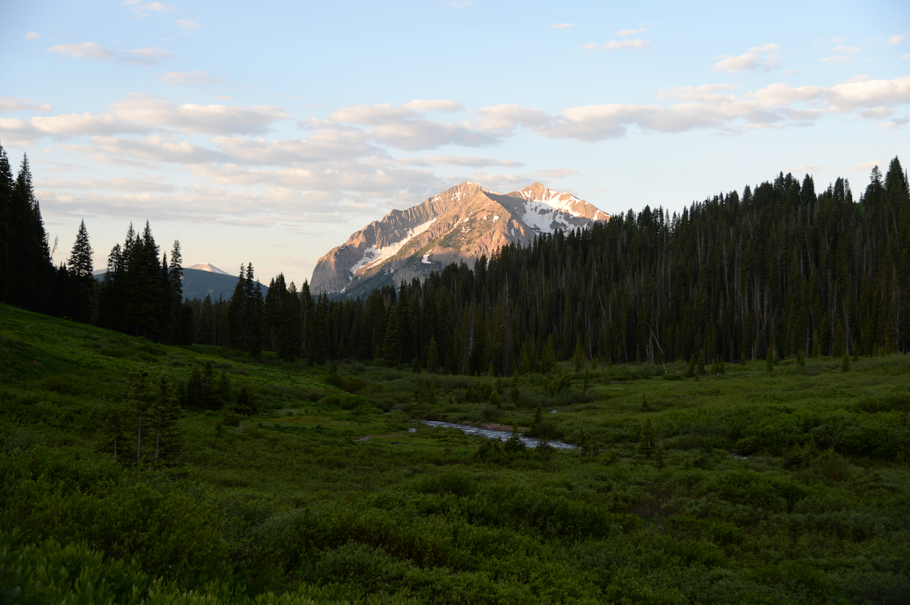 Summer Sunrise Gothic Mountain Print - S97