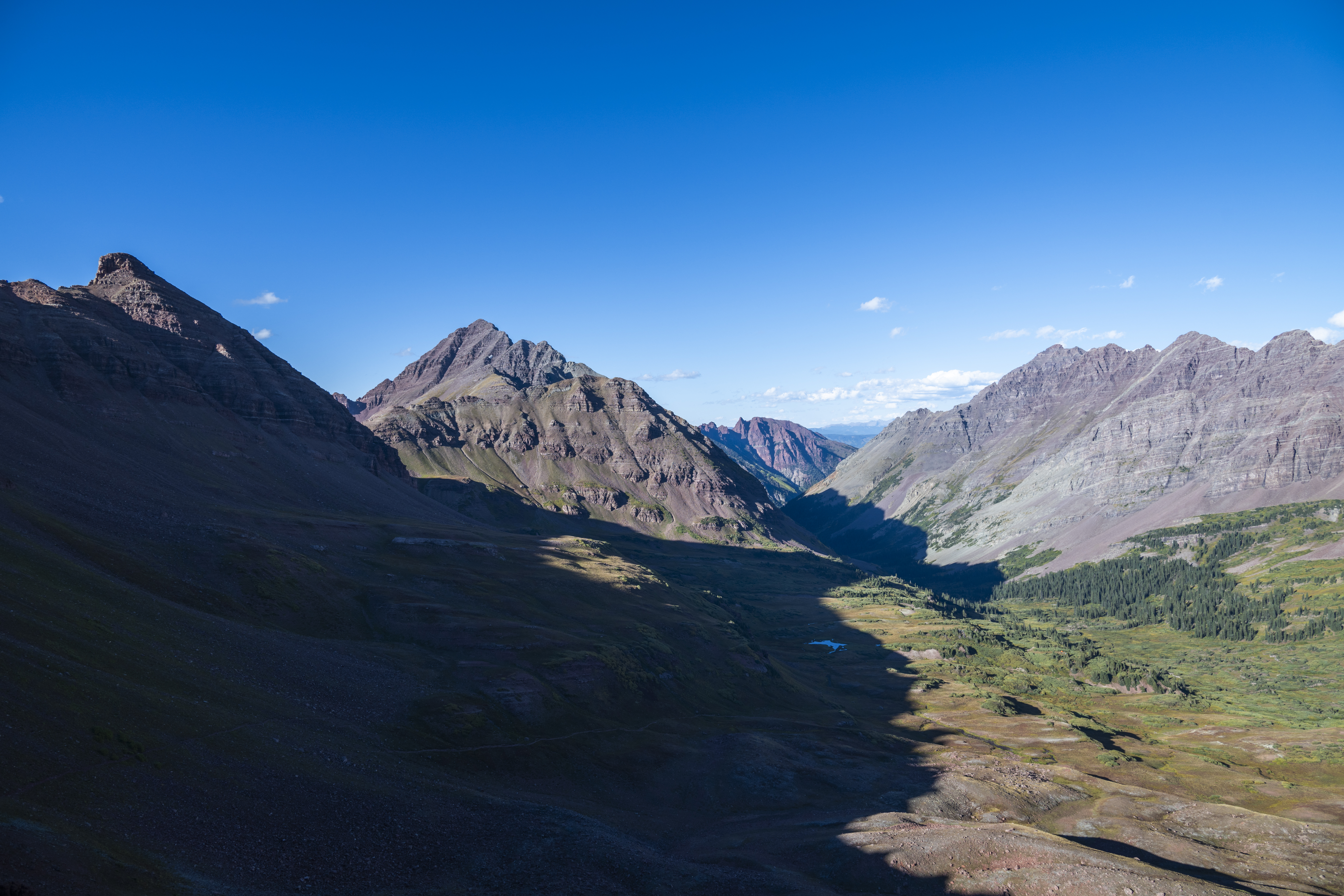 Bellview Mountain, Maroon Peak Near Sunset Print - S111