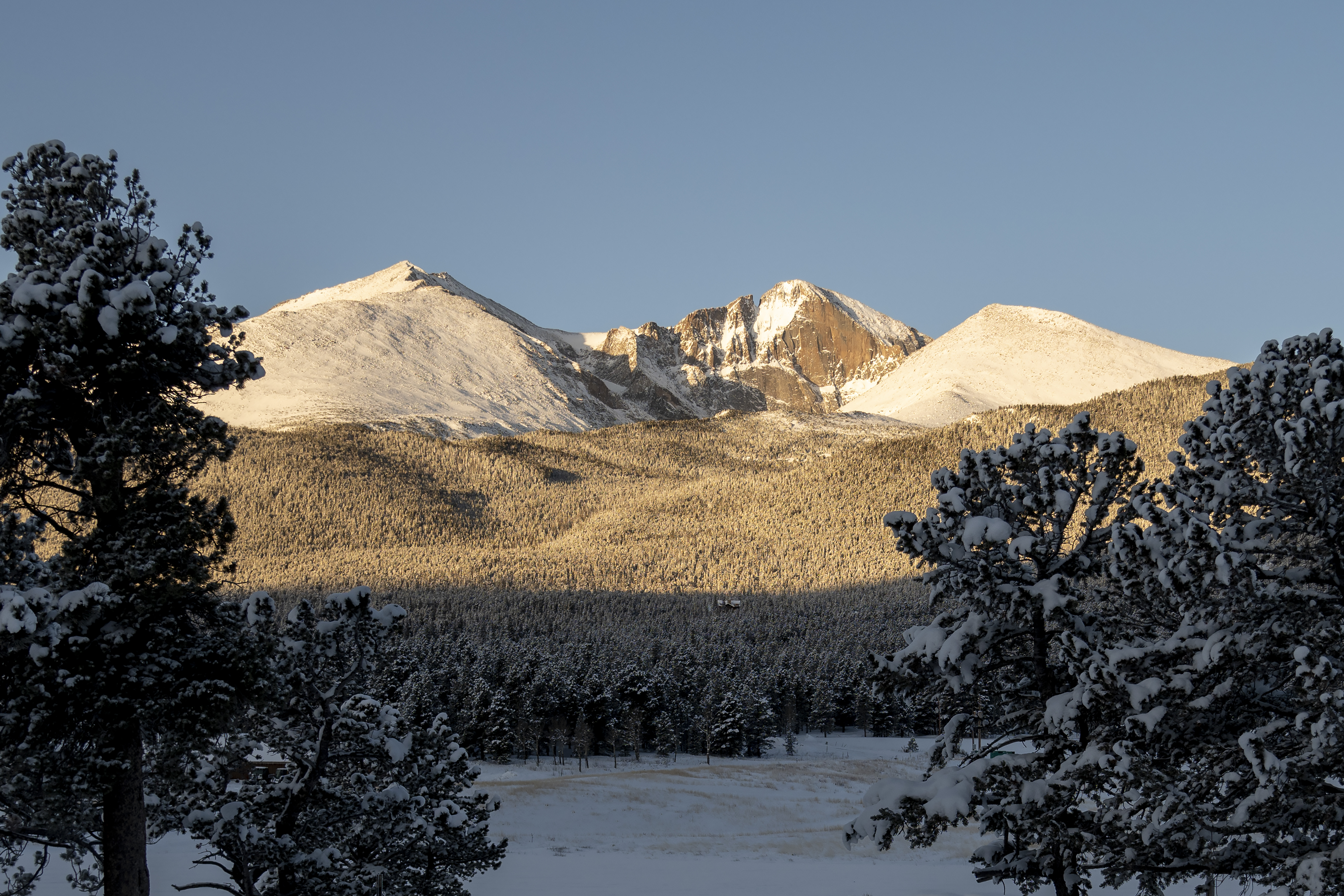 Longs Peak, Mount Meeker Winter Sunrise Print - S112