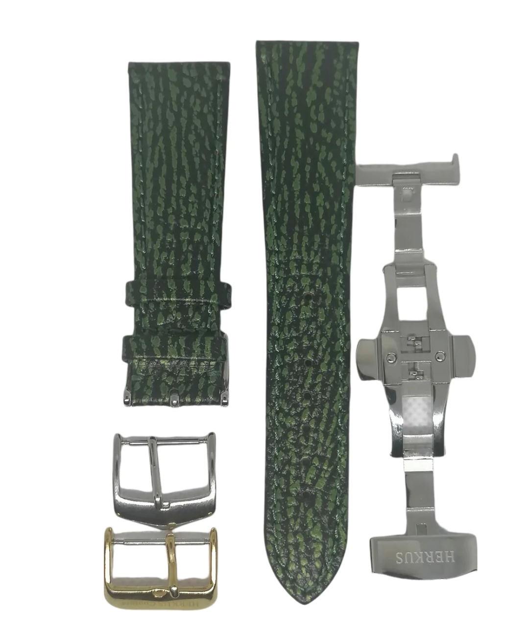 CUSTOM MADE LEATHER STRAP GREEN