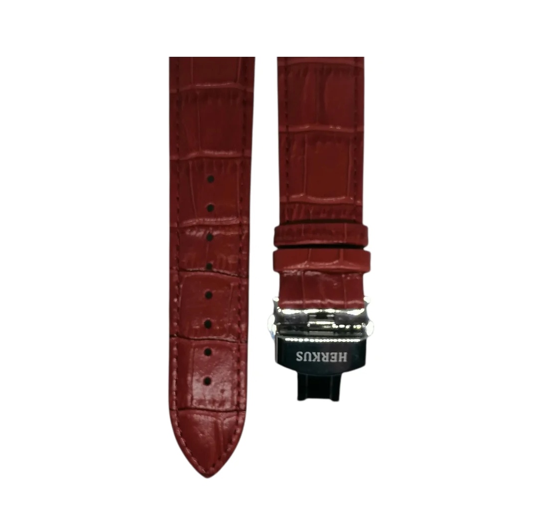 Herkus Genuine Leather Strap Red