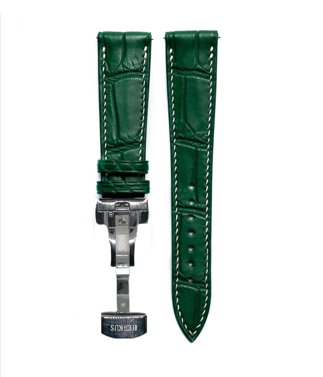 Herkus Genuine Leather Strap Green